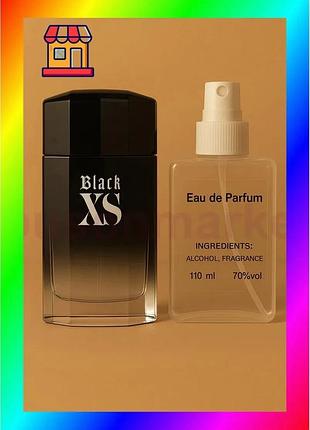 Bs paco rabanne black best mix xs for him 110ml парфум чоловічий аромат східний деревний для чоловіків bas77/n