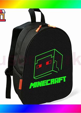 Bs рюкзак minecraft крипер best mix детский школьный черный для мальчика водонепроницаемый стильный рю bas77/n