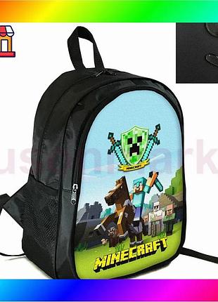 Bs школьный рюкзак minecraft best mix крипер 38х28 см для детей и подростков спортивный городской рюкз bas77/n