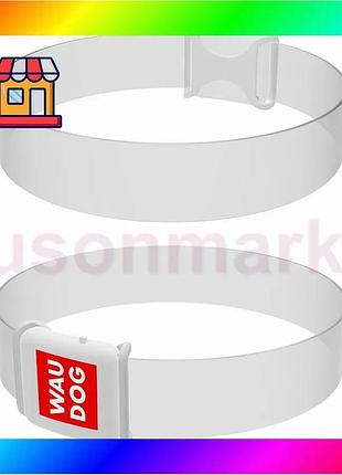 Bs ошейник для собак best mix с подсветкой waudog led, магнитная застежка, ш 25 мм, дл 35 см bas77/n