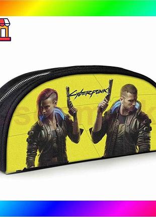 Bs пенал шкільний cyberpunk best mix 2077 чорний для хлопчика косметичка для канцелярії з принтом bas77/n