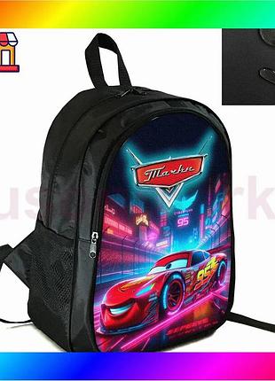 Bs школьный рюкзак тачки best mix молния макквин 38x28 см для детей и подростков спортивный водостойки bas77/n