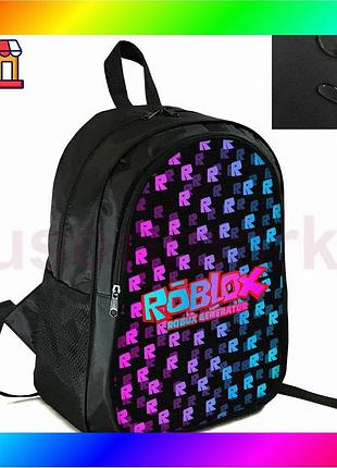 Bs рюкзак міський шкільний best mix з принтом roblox для дітей підлітків спортивний універсальний чорн bas77/n
