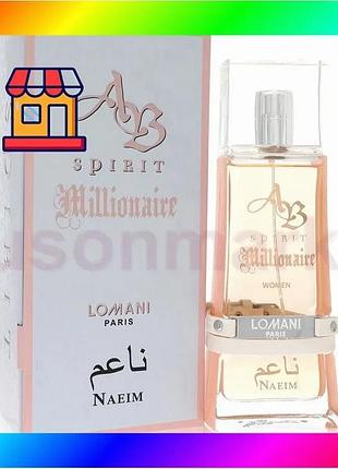 Bs женский парфюм ab best mix spirit millionaire lomani 100мл восточно-пряный аромат для уверенных жен bas77/n