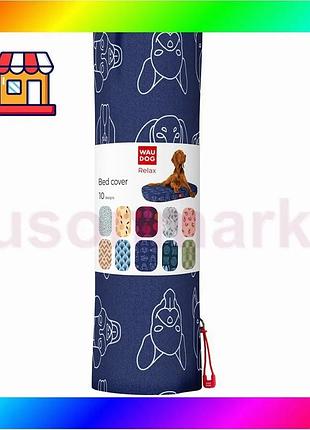Bs чохол для лежанки best mix waudog relax, малюнок "собаки", s, ш 55 см, дов 40см bas77/n