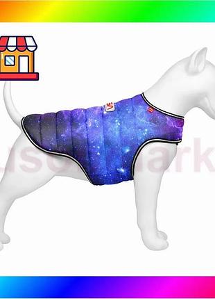 Bs курточка-накидка для собак best mix waudog clothes, малюнок "nasa21", xs, а 26 см, b 33-41 см, з 18 bas77/n