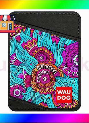 Bs візитниця waudog design best mix із малюнком "літо", преміум шкіра (ширина 70 мм, довжина 95 мм) чо bas77/n
