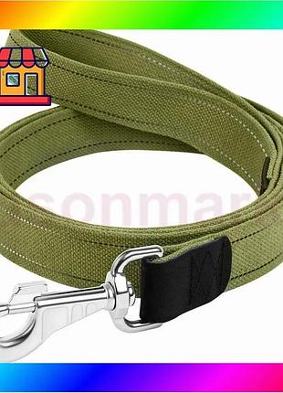 Bs поводок х/б тесьма best mix collar брезент (ширина 35мм, длина 500см) bas77/n