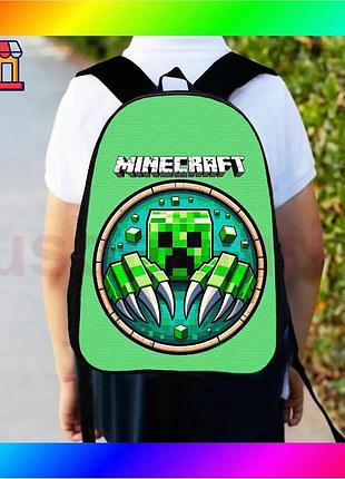 Bs рюкзак дитячий minecraft best mix кріпер 34х27 см міський ранець для хлопчика стильний рюкзак для ш bas77/n
