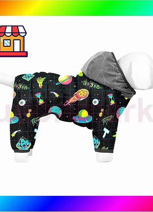 Bs комбінезон для собак best mix waudog clothes малюнок "рік і морті 2", l50, 70-74 см, з 47-50 см bas77/n