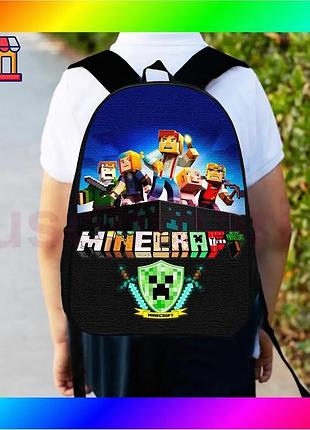Bs рюкзак детский minecraft best mix черный 34х27 см городской ранец для мальчика с принтом сумка для bas77/n