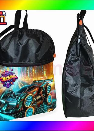 Bs рюкзак-мешок для школы best mix hot wheels черная сумка для обуви и спортивной одежды для детей из bas77/n