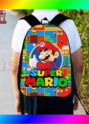 Bs рюкзак детский марио best mix super mario черный городской ранец для мальчика с принтом стильный рю bas77/n