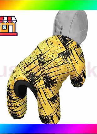 Bs комбинезон для собак best mix waudog clothes рисунок "бетмен эскиз", l55, в 77-79 см, с 47-50 см bas77/n