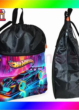 Bs рюкзак-мешок для школы best mix hot wheels сумка для обуви и спортивной одежды черная для детей уни bas77/n