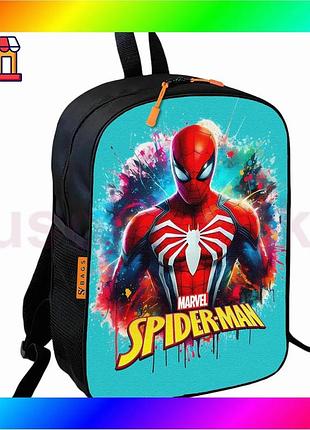 Bs детский рюкзак школьный best mix spider-man 36х27 см для мальчика черный стильный рюкзак для школы bas77/n