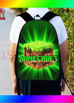 Bs рюкзак дитячий minecraft best mix 34х27см міський ранець для хлопчика з принтом водонепроникний рюк bas77/n