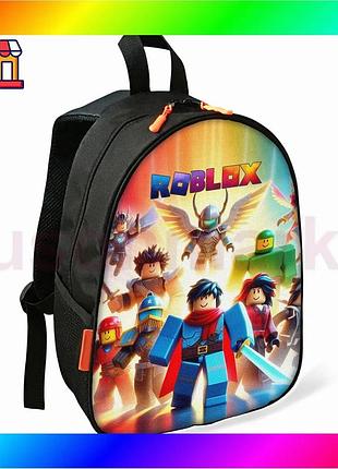 Bs дитячий рюкзак roblox best mix шкільний чорний 34х27 см для хлопчика стильний міський рюкзак з кише bas77/n