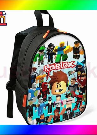 Bs дитячий рюкзак roblox best mix чорний для хлопчика шкільний міський водонепроникний з кишенею 34х27 bas77/n