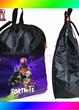 Bs рюкзак-мішок fortnite чорний best mix для взуття та спортивного одягу дитячий сумка для тренувань т bas77/n