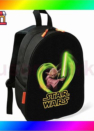 Bs рюкзак йода star best mix wars для мальчика школьный водонепроницаемый черный для обучения и прогул bas77/n