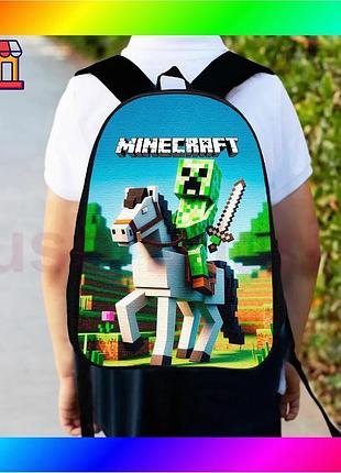 Bs детский рюкзак minecraft best mix с принтом крипер 34х27 см городской ранец для мальчика игровой рю bas77/n