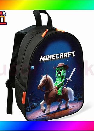 Bs рюкзак minecraft крипер best mix черный детский школьный для мальчика водонепроницаемый с карманом bas77/n