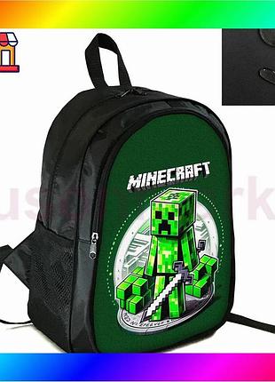 Bs городской рюкзак школьный best mix 38х28х17 см с принтом minecraft крипер для детей подростков унив bas77/n
