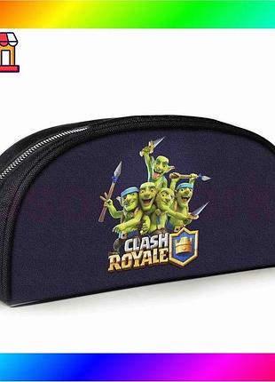 Bs пенал шкільний з best mix принтом clash royale чорний для дівчинки хлопчика косметичка для канцеляр bas77/n
