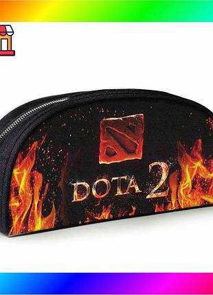 Bs пенал шкільний dota best mix чорний для хлопчика косметичка для канцелярії з принтом 23х10х8 см bas77/n