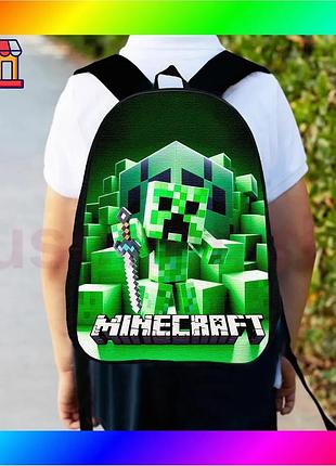 Bs детский рюкзак minecraft best mix крипер 34х27 см черный городской ранец для мальчика школьный рюкз bas77/n