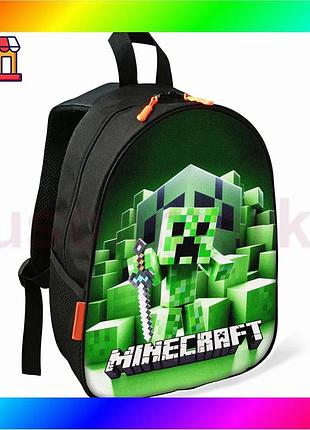 Bs рюкзак minecraft кріпер best mix для хлопчика чорний водонепроникний шкільний міський рюкзак для ді bas77/n