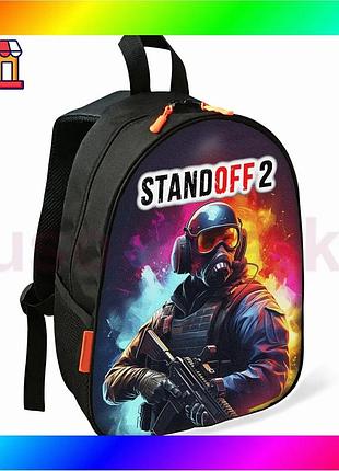Bs рюкзак дитячий standoff best mix 2 чорний шкільний міський для хлопчика водонепроникний стильний рю bas77/n