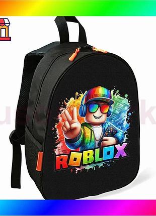 Bs рюкзак дитячий roblox best mix шкільний чорний водонепроникний рюкзак для хлопчика з кишенею bas77/n