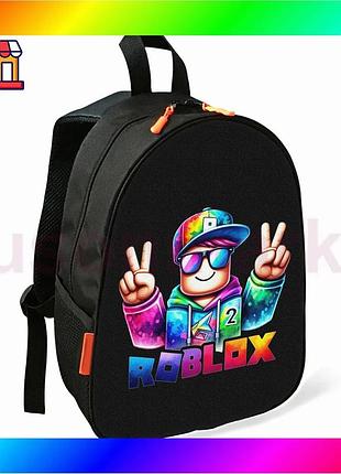 Bs рюкзак дитячий roblox best mix чорний шкільний для хлопчика стильний міський водонепроникний 34х27 bas77/n