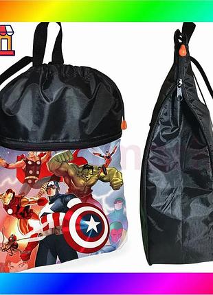 Bs рюкзак-мешок для школы best mix marvel черная сумка для обуви и спортивной одежды универсальная дет bas77/n