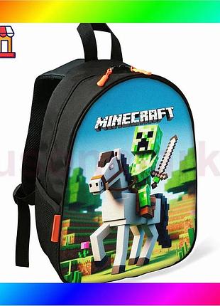 Bs рюкзак minecraft крипер best mix детский черный школьный для мальчика водонепроницаемый стильный рю bas77/n