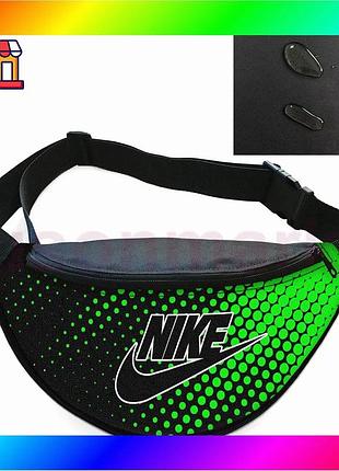 Bs сумка-бананка nike черная best mix спортивная с расширителем поясная сумка для мужчин и женщин чере bas77/n