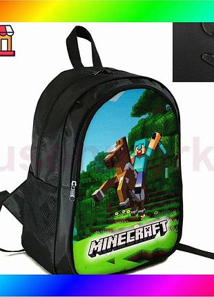 Bs рюкзак школьный minecraft best mix с принтом крипер 38х28см для детей и подростков спортивный униве bas77/n