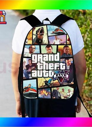Bs рюкзак детский gta best mix grand theft auto черный городской ранец для мальчика с принтом стильный bas77/n