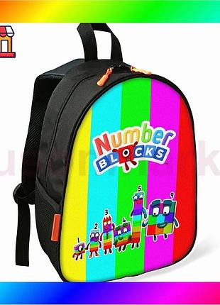 Bs дитячий рюкзак numberblocks best mix шкільний чорний для хлопчика водонепроникний стильний рюкзак д bas77/n