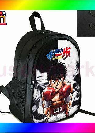 Bs рюкзак міський шкільний best mix з принтом аніме hajime no ippo водонепроникний для підлітків і дор bas77/n