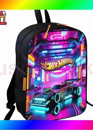 Bs рюкзак шкільний дитячий best mix hot wheels чорний водонепроникний рюкзак для хлопчика універсальни bas77/n