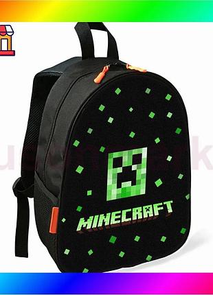 Bs рюкзак minecraft крипер best mix черный детский школьный для мальчика водонепроницаемый стильный рю bas77/n