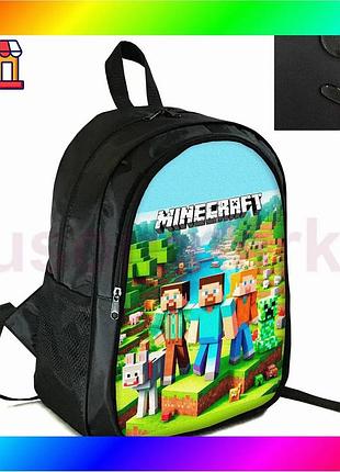 Bs рюкзак школьный с best mix принтом minecraft крипер универсальный для детей подростков спортивный ч bas77/n