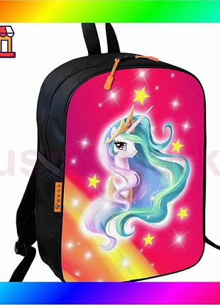Bs детский рюкзак школьный best mix my little pony 36х27 см для девочки стильный рюкзак для обучения и bas77/n