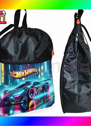 Bs рюкзак-мішок hot wheels best mix для взуття і спортивного одягу чорний сумка для тренувань універса bas77/n