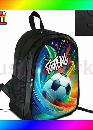 Bs рюкзак шкільний спортивний best mix для хлопчика футбол чорний з водонепроникної тканини зручний рю bas77/n