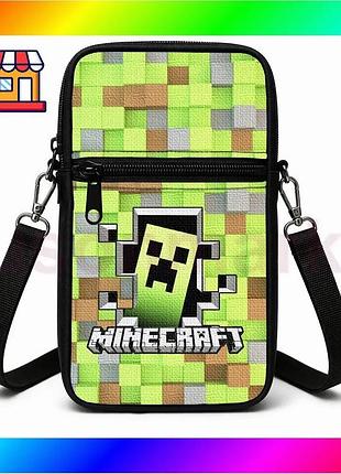 Bs сумка-чехол для телефона best mix minecraft детская водонепроницаемая сумка через плечо для мальчик bas77/n