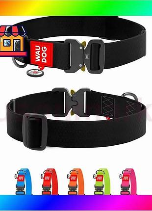Bs ошейник для собак best mix водостойкий waudog waterproof c qr-паспортом, металлическая пряжка-фасте bas77/n
